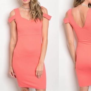 💥✂️CUT PRICE!!!  CORAL MINI SEXY DRESS